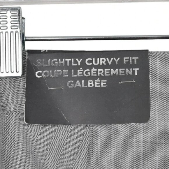 NWT Penningtons Pants Slightly Curvy Fit Gray Straight Leg Size 16 - Picture 5 of 11